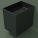 3d model Wall-mounted washbasin (02UN13301, Deep Nocturne C38, L 36, P 50, H 48 cm) - preview