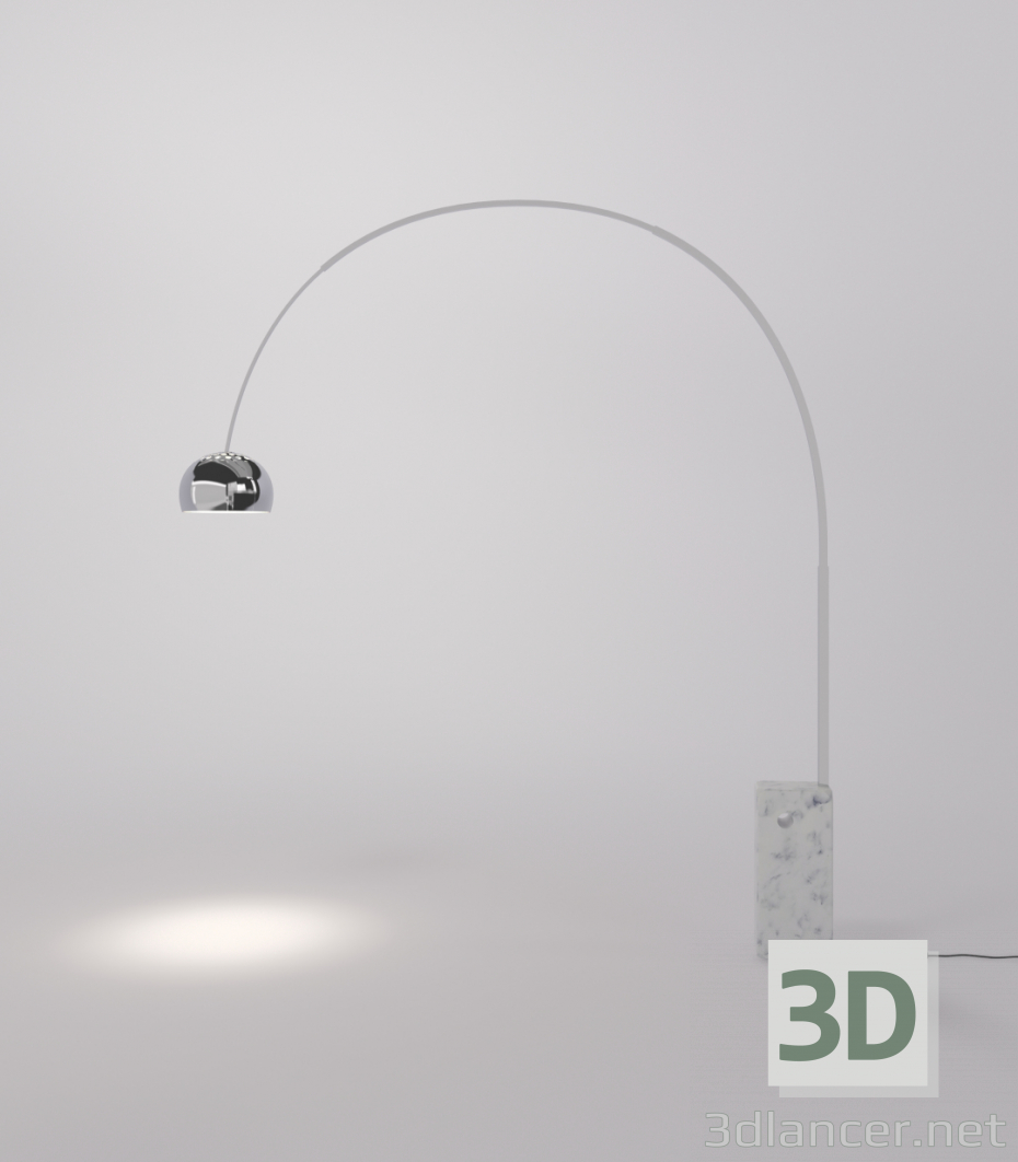 modello 3D di Lampada da terra Arco Flos comprare - rendering