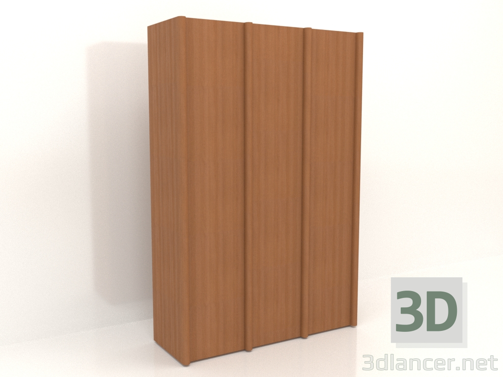 3d model Wardrobe MW 05 wood (1863x667x2818, wood red) - preview