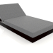 3d model Bed with back 100 (Black) - preview