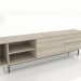 Modelo 3d Móvel de TV 3 1800 mm (carvalho clareado) - preview