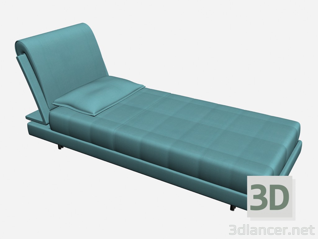 modello 3D Letto singolo Hoyos - anteprima