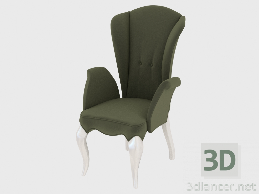 3d model Chair with armrests in Art Deco style - preview