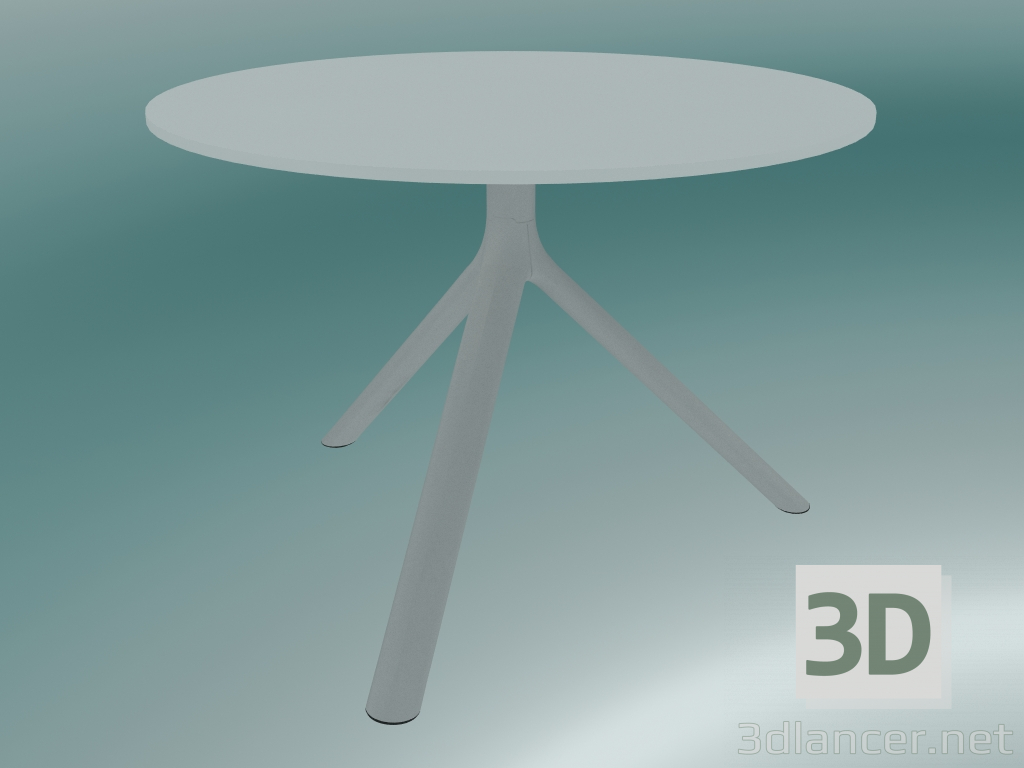 3D Modell Tisch MIURA (9590-51 (Ø70cm), H 50cm, weiß, weiß) - Vorschau