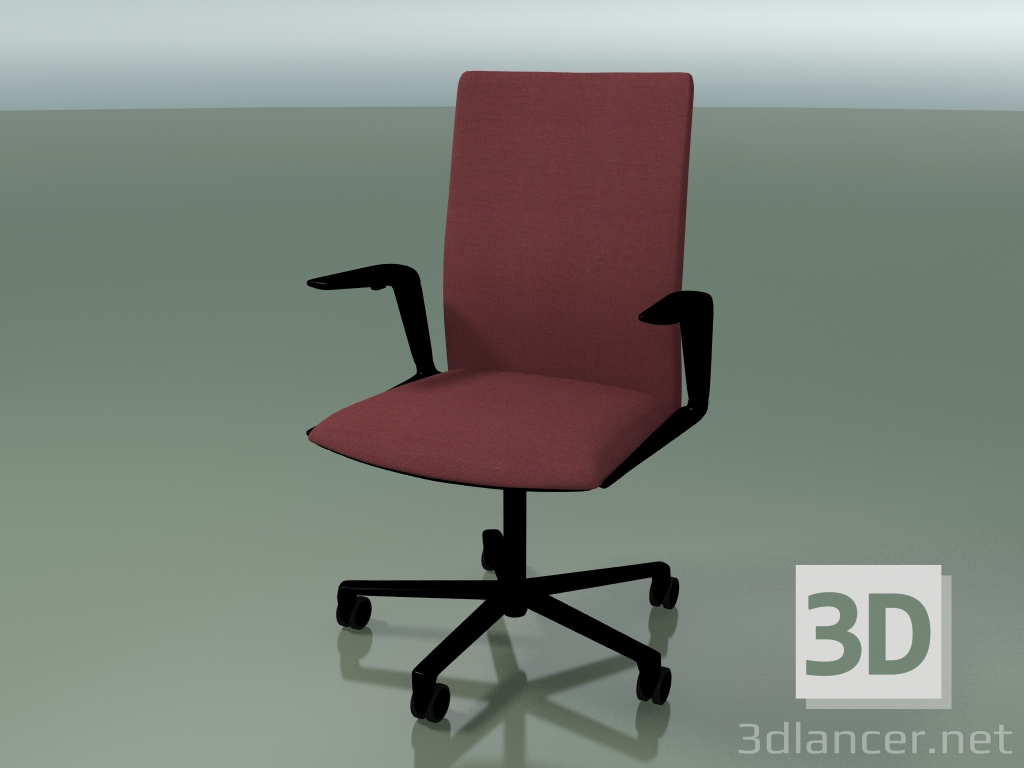 3d model Silla 4835 (5 ruedas, con tapicería de tela, V39) - vista previa