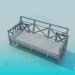 3D Modell Sofa-Bank - Vorschau