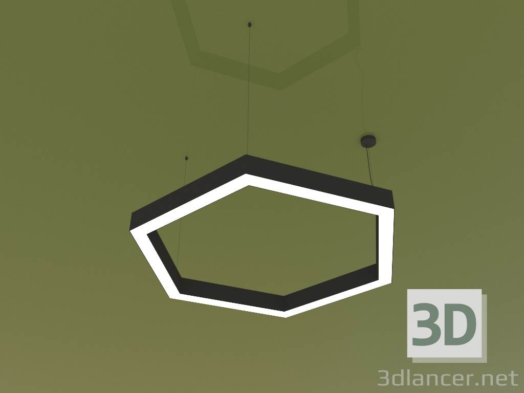 3D Modell Leuchte HEXAGON (980 mm) - Vorschau