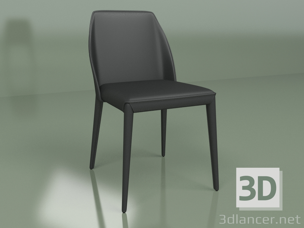 modello 3D Sedia Marko Nero - anteprima