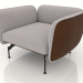 3d model Armchair (leather upholstery on the outside) - preview