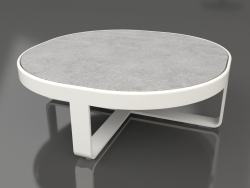 Table basse ronde Ø90 (DEKTON Kreta, Gris Agate)