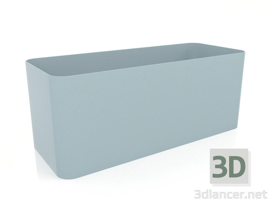 modello 3D Vaso per piante 4 (grigio blu) - anteprima