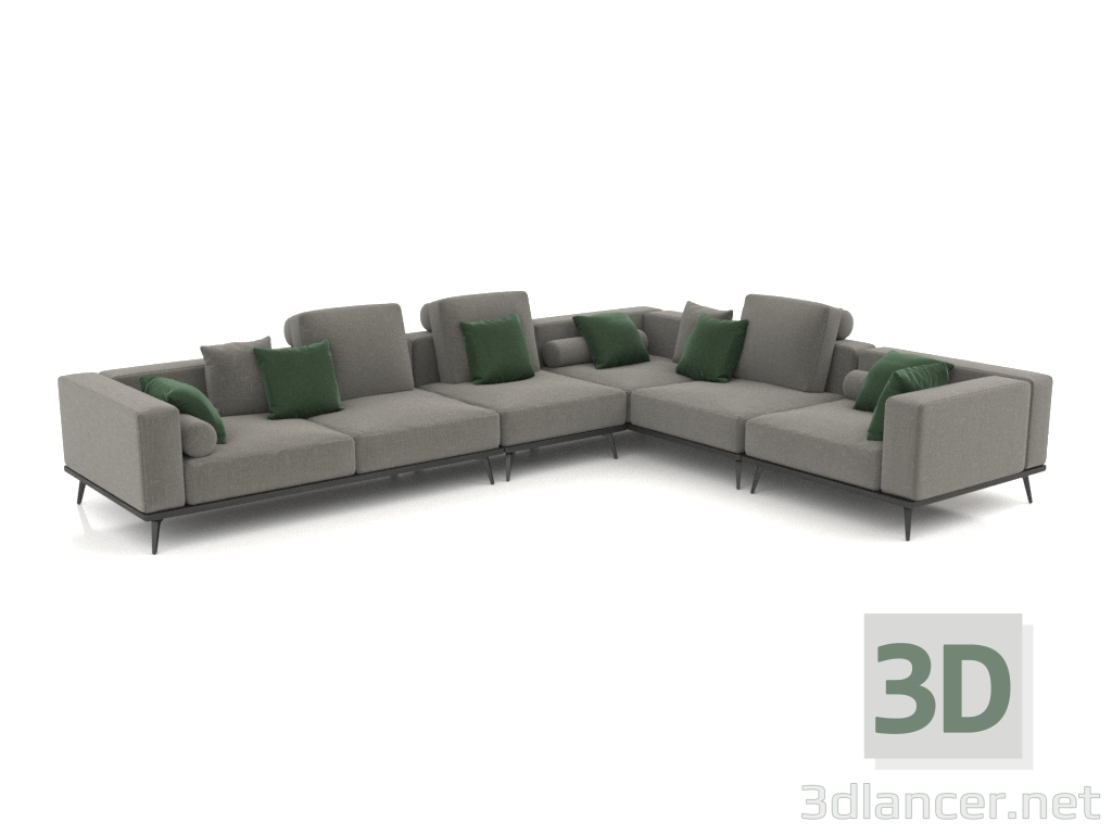 3d model Blokus sofa module (CL 2 S CL CR 2) - preview