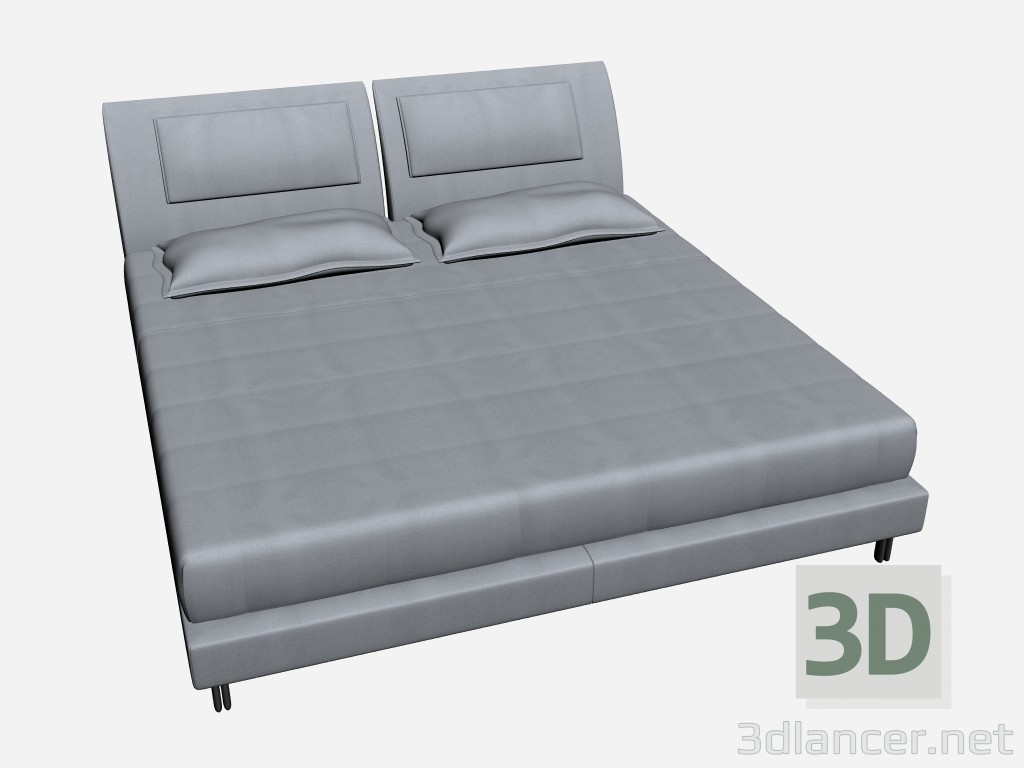 Modelo 3d Cama duplo KIM - preview