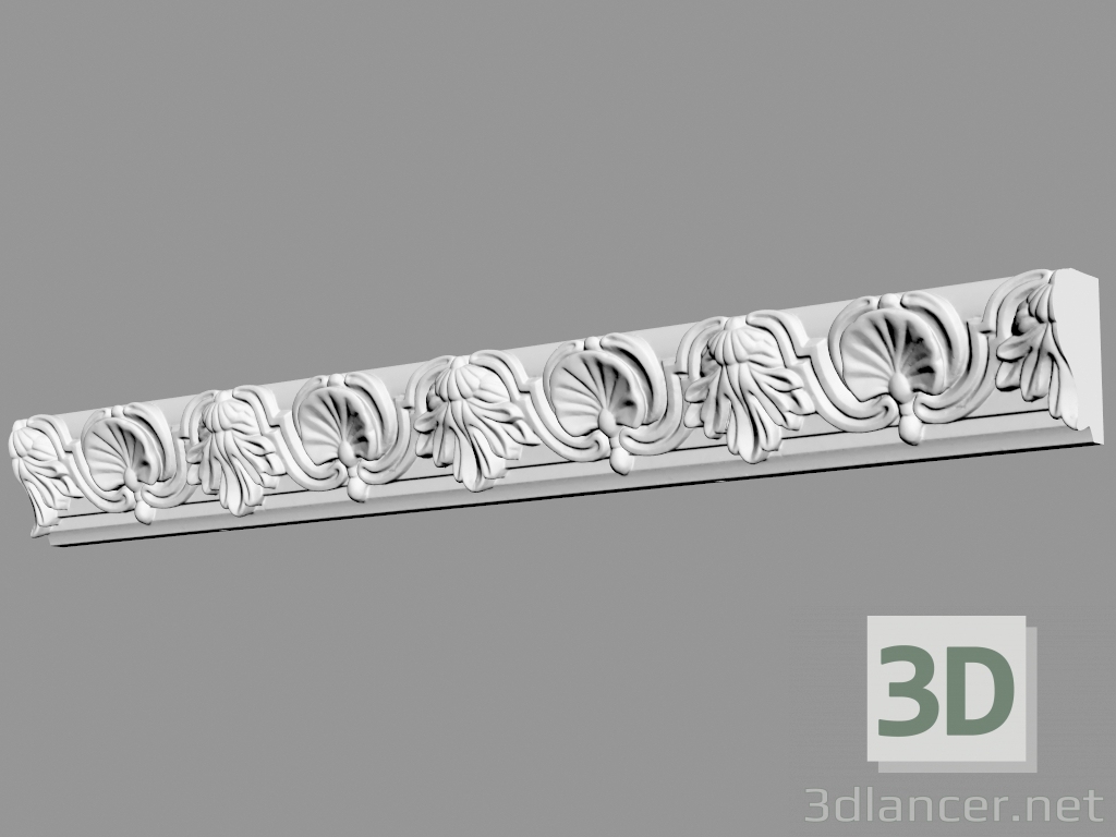 modello 3D Taglio DP-19 (60x37mm) - anteprima