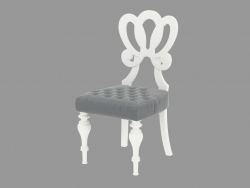 Dining chair with curly head