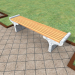 3d Bench, bench model buy - render