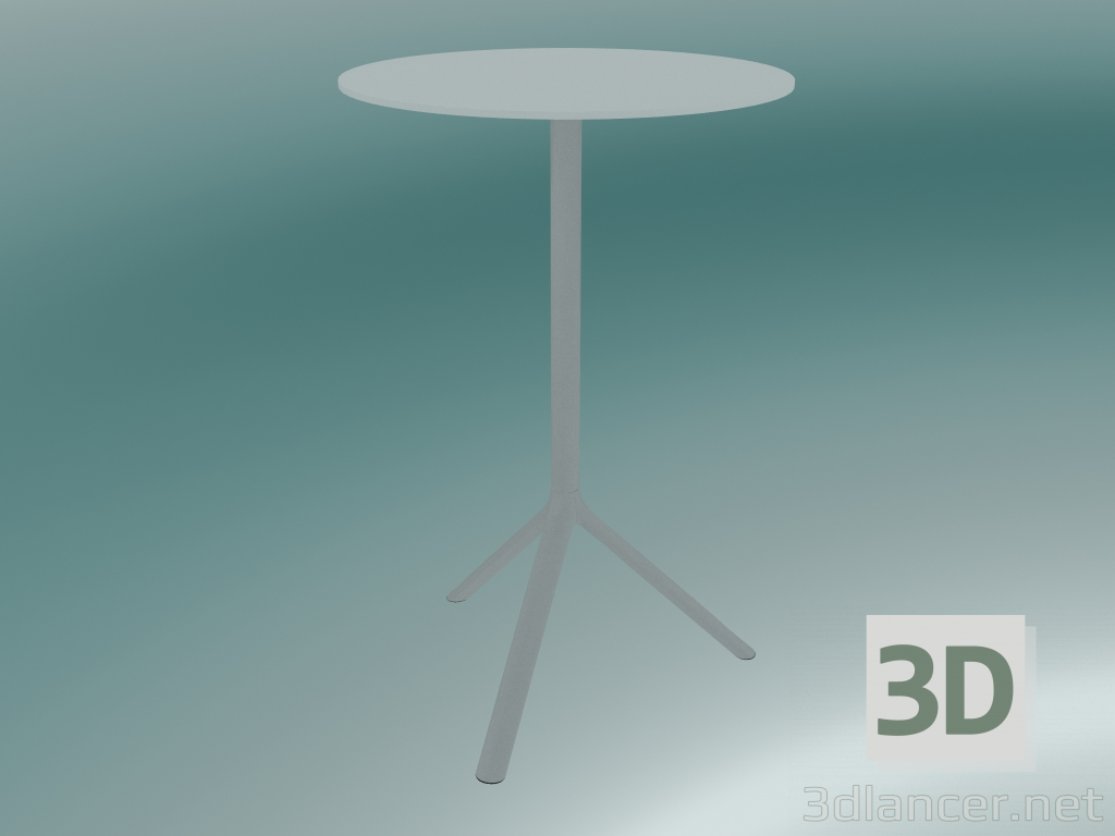 3D modeli Masa MIURA (9590-71 (Ø70cm), H 108cm, beyaz, beyaz) - önizleme