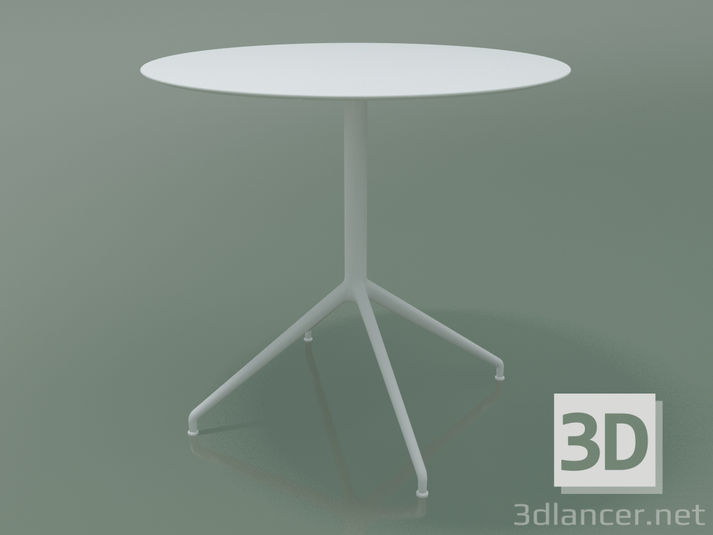 3d model Mesa redonda 5745 (H 72.5 - Ø79 cm, desplegado, Blanco, V12) - vista previa