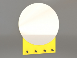 Mirror with hooks ZL 10 (500x600, luminous yellow)