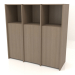 3D Modell Modulregal ST 07 (1152x409x1144, holzgrau) - Vorschau