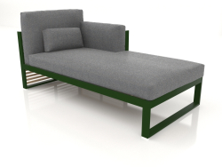 Modulares Sofa, Abschnitt 2 rechts, hohe Rückenlehne (Flaschengrün)