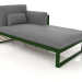 3d model Modular sofa, section 2 right, high back (Bottle green) - preview