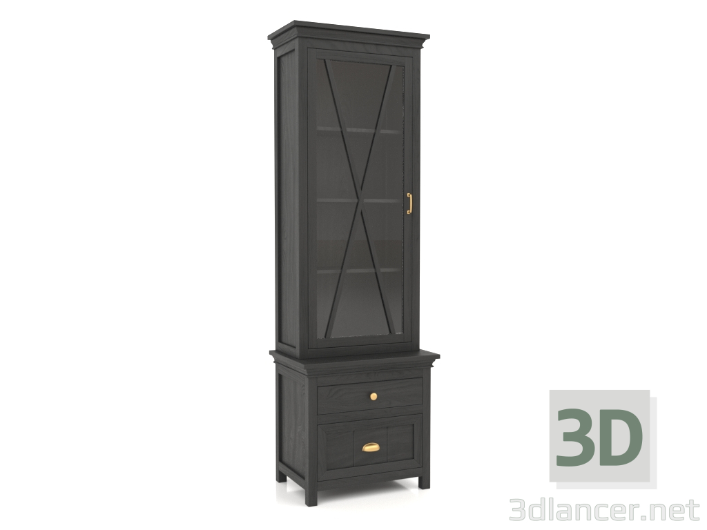 modello 3D Credenza (1 sezione) - anteprima