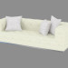 3D Modell Sofa Triple Diamante (260) - Vorschau