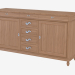 3d model Chest of drawers with two doors and seven drawers CO106 - preview