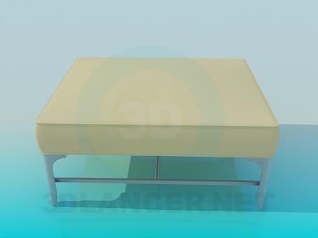 3D Modell Quadratische couch - Vorschau