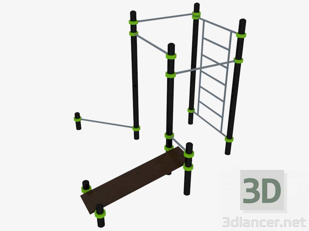 modello 3D Complesso sportivo (W0030) - anteprima