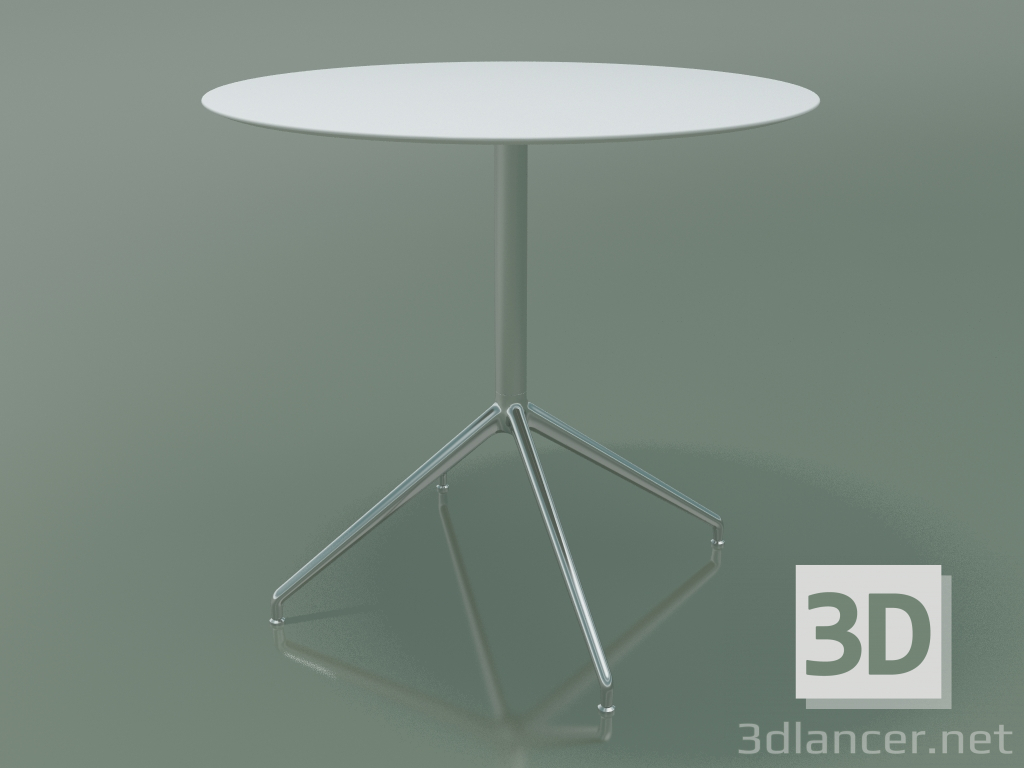 3d model Round table 5745 (H 72.5 - Ø79 cm, spread out, White, LU1) - preview