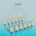 3d model Chandelier for 12 bulbs - preview