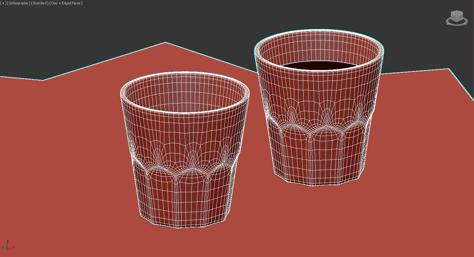 modèle 3D de Table d'appoint avec verres acheter - rendu