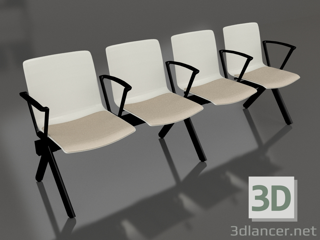 3d model Bench Shila SH4S - preview