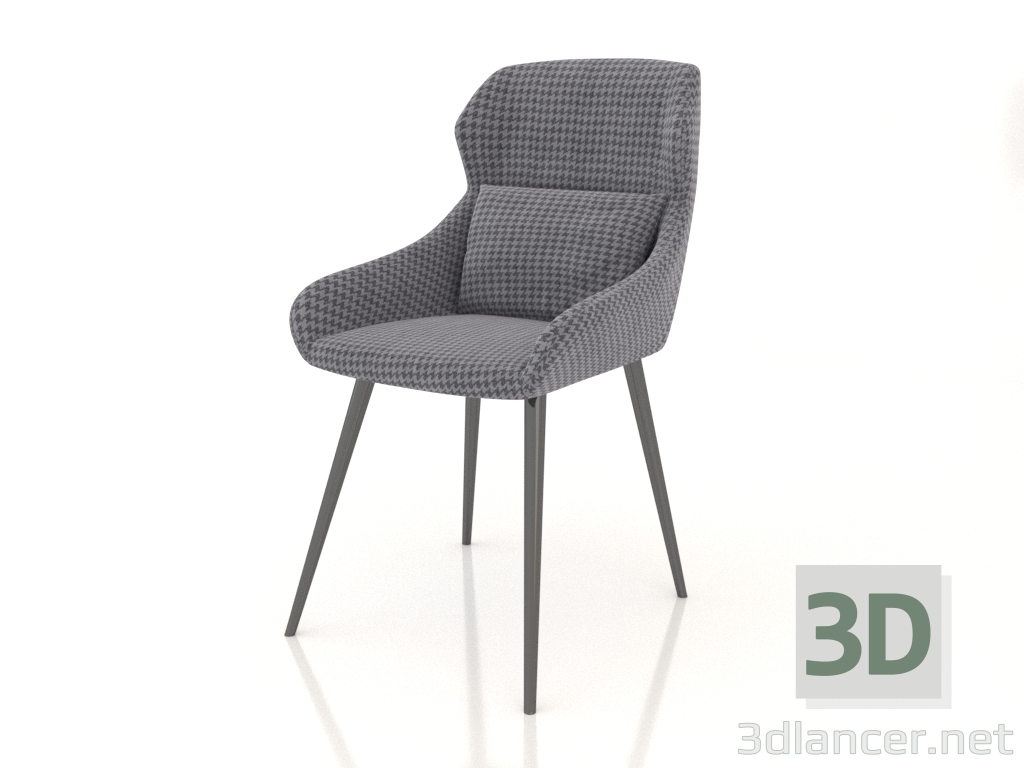 modello 3D Sedia Mary (grigio) - anteprima