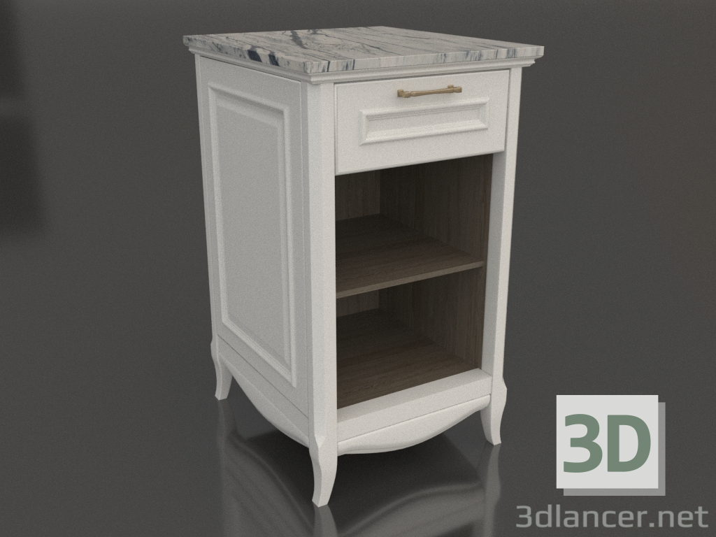 3D Modell Schrank mit offenen Regalen 1 (Estella) - Vorschau