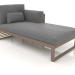 3d model Modular sofa, section 2 right, high back (Bronze) - preview