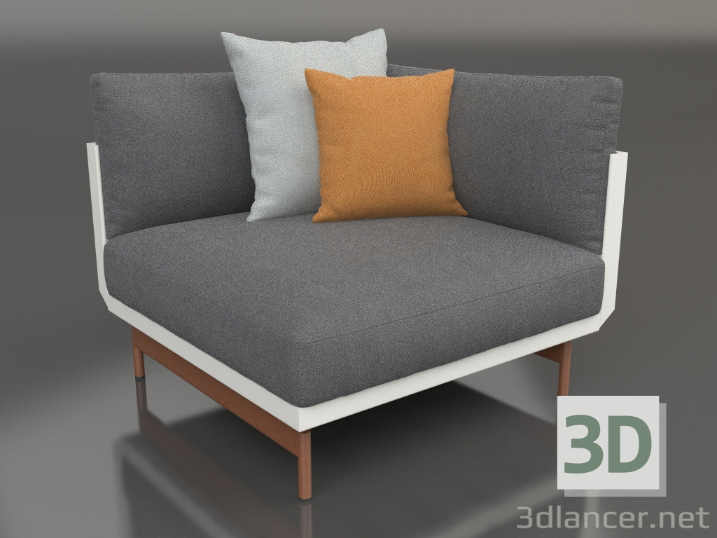 3d model Sofa module, section 6 (Agate gray) - preview