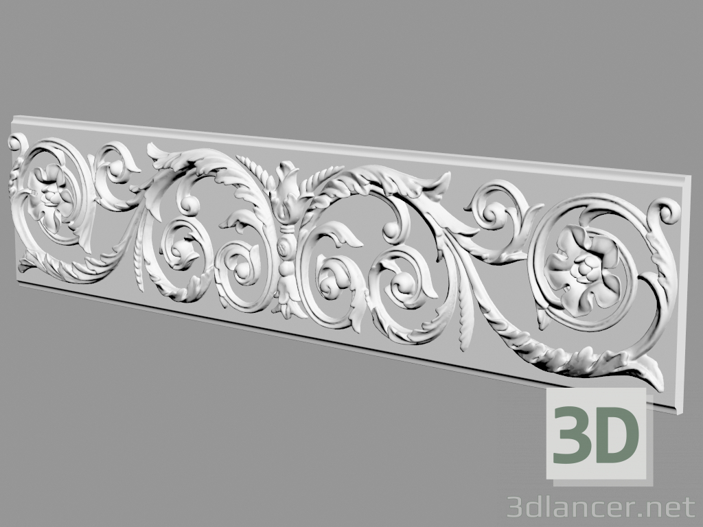 3d модель Фриз ДФ-2 (245x45mm) – превью