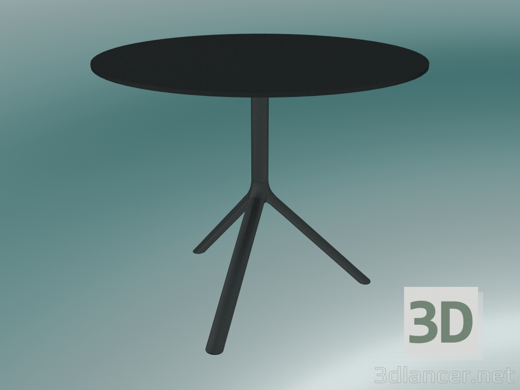 Modelo 3d Mesa MIURA (9592-01 (Ø90cm), H 73cm, preto, preto) - preview