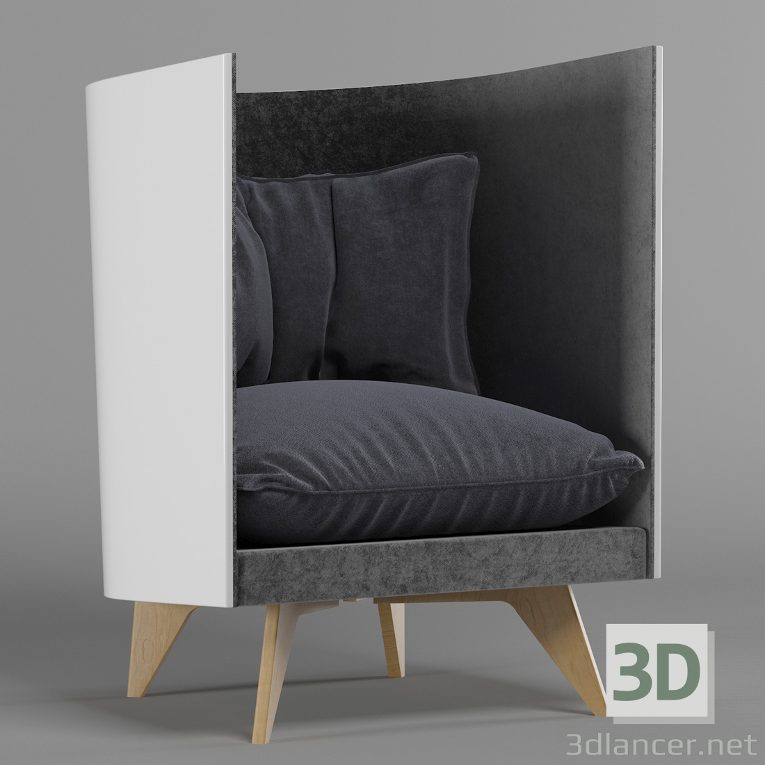 modèle 3D de Fauteuil ODESD2-V1 acheter - rendu