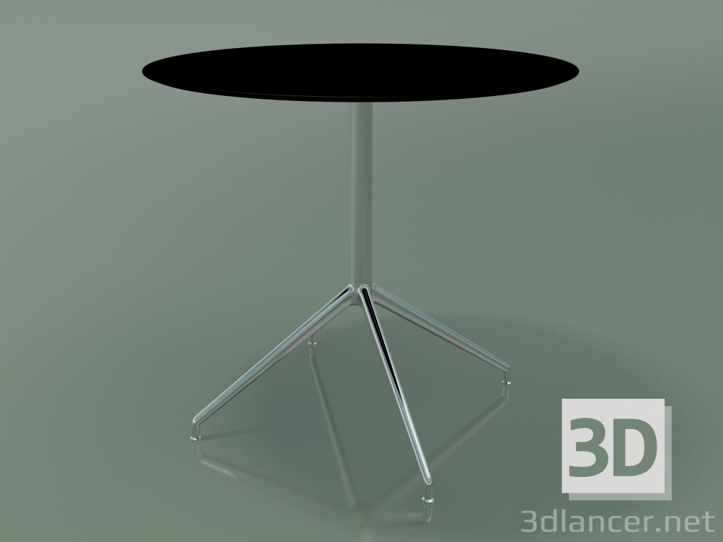 modèle 3D Table ronde 5745 (H 72,5 - Ø79 cm, étalée, Noir, LU1) - preview