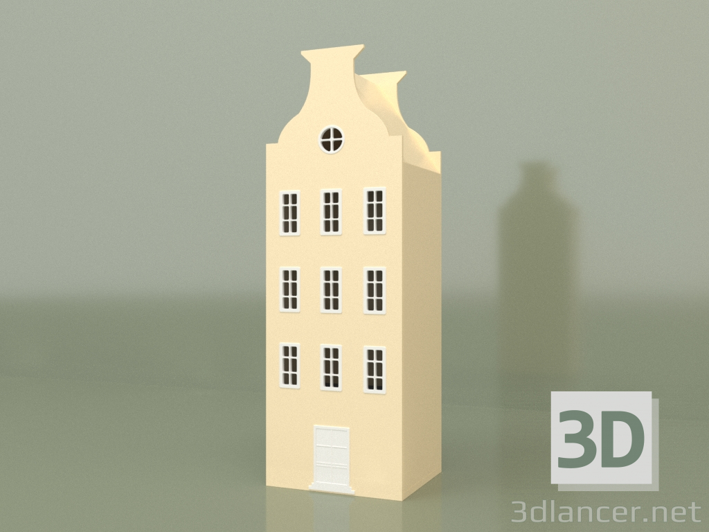 3d model Armario-casa ASH-5 (Crema) - vista previa