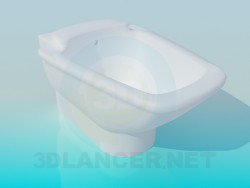 Bidet rectangulaire