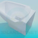 3d model Rectangular bidet - preview