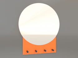 Mirror with hooks ZL 10 (500x600, luminous bright orange)