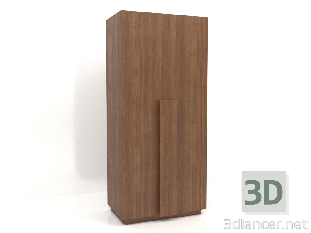 3d модель Шкаф MW 04 wood (вариант 3, 1000х650х2200, wood brown light) – превью