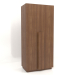 3d model Wardrobe MW 04 wood (option 3, 1000x650x2200, wood brown light) - preview