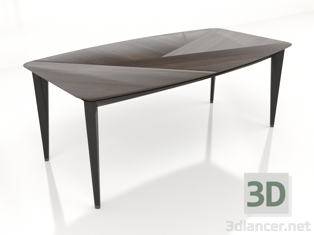 3d model Rectangular dining table (E213) - preview